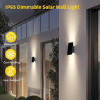 SOTTLOT Solar Lights Outdoor Up and Down, 2pack Solar Wall Lights Outdoor - Image 2