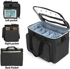 Teamoy Knitting Bag, Yarn Storage Organizer Crochet Bag Tote, Black - Image 5