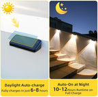 EGOBOO Outdoor Solar Lights for Fence, 12H Runtime, IP65 Waterproof, 6 Pack - Image 3