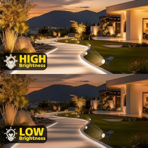 T-SUN Solar Spot Lights Outdoor Waterproof, Natural White, 2 Pack - Image 5
