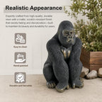 Garden Statues Outdoor Resin Gorilla Statue 26.38" Lawn Ornaments Art Deco - Image 4