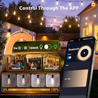 addlon 196(49FT*4) Outdoor String Lights with APP LED Edison Waterproof - Image 3