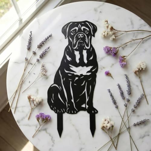 Dog Metal Garden Stake - Weatherproof Dog Silhouette Yard Art, Decorative Outdoor Sign for Lawn & Patio, Heartfelt Gift for Mastiff Lovers - Image 4