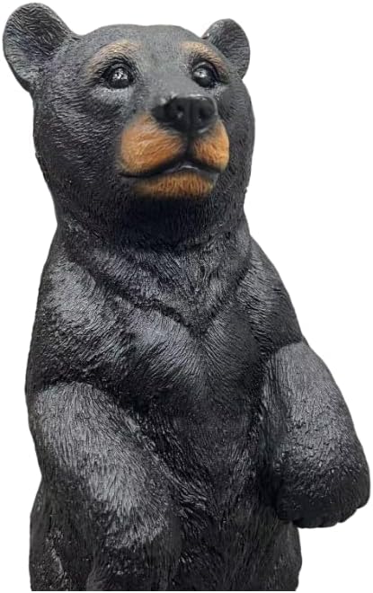 20" Resin Black Bear Statue, Outdoor Weatherproof Figurine, Standing Bear, Funny Gift, Rustic Cabin, Yard, Lawn, Patio & Garden Decor - Image 5