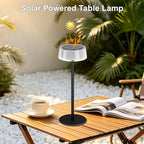 Solar Table Lamps Outdoor 2 Pack, Patio Solar Table Lights IP65 Waterproof - Image 2