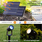 SUNLONG Solar Spot Lights Outdoor Waterproof Cast Aluminum 2X 16.4Ft Wires - Image 2
