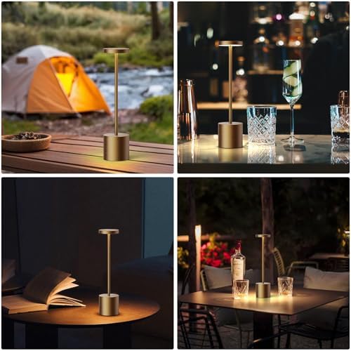 LED Cordless Table Lamp Rechargeable,Battery Powered Outdoor Lights - Image 4