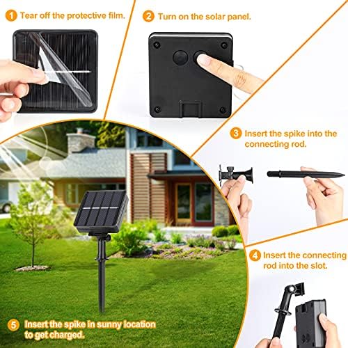 4-Pack Solar Fairy Lights Outdoor, Extra-long 288FT 800LED String Lights - Image 6