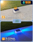 DetarZinLED Blue Solar Dock Lights for Outside IP68 Waterproof Led 8 Pack - Image 3