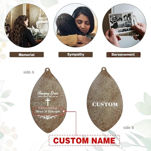 ASTARIN Personalized Name 35" Memorial Wind Chimes, Metal Sympathy Gifts for Loss of Mother Father Loved One, Bereavement Wind Chime in Memory Gift, Decor Outdoor Garden Patio, Produced in Texas - Image 6