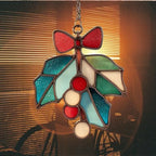 Mistle Toe Mosaic Style Acrylic Suncatcher - Image 7