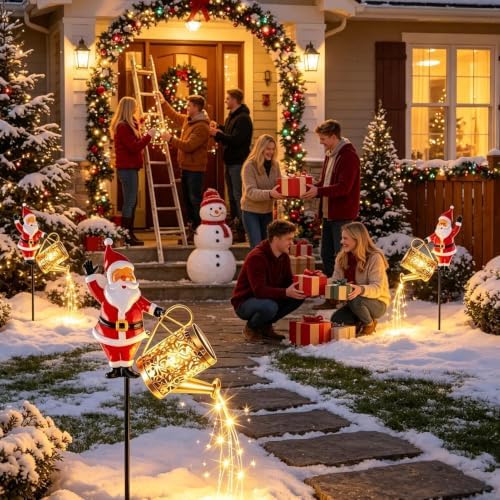 Christmas Solar Kettle Lights, Garden Lawn Decorative Lights - Image 3