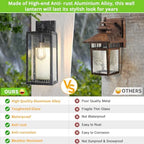 MAXvolador Outdoor Wall Light Fixtures, Exterior Waterproof Wall Lanterns - Image 4