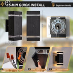 LMP Dusk to Dawn Outdoor Lighting,Aluminum IP65 Waterproof Wall Porch Light - Image 5