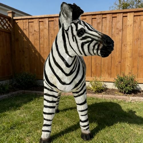 18.31"H Simulated Zebra Garden Statue Resin Outdoor Decor Animal Sculpture - Image 4