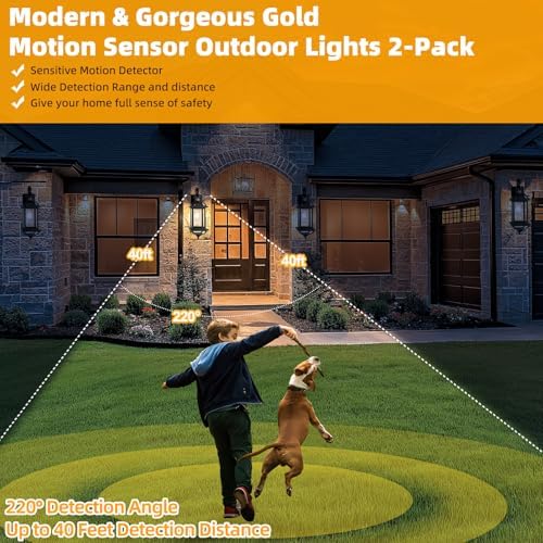 Motion Sensor Porch Lights Dusk to Dawn 19 Inch Large - Image 5