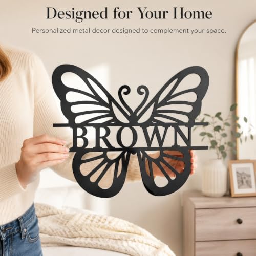 Custom Metal Sign Customized Metal Butterfly Wall Decor Sign Butterfly Wall Sign - Image 2