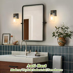 Set of 2 Wall Sconces for Bathroom, Modern Vanity Light Fixtures, Bronze - Image 2