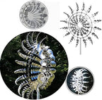 Metal Windmill, Wind Spinners for Yard and Garden, Pinwheels, Silver, Kinetic - Image 6