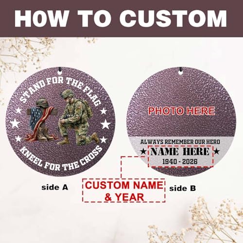 Personalized Memorial Soldier Wind Chimes for Loss Comrade-in-arms - Image 6