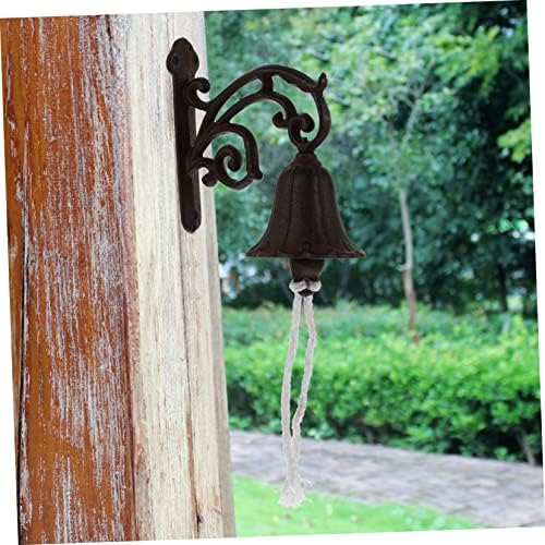 Vintage Door Bell Cast Iron Hanging Wall Bell Decor Xmas - Image 4