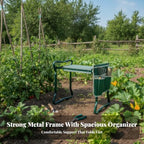 Multifunctional Garden Kneeler and Seat | 150kg Load Capacity, Garden Kneeler with Tool Pouch, Portable, Furniture, for Gardening, Work, Gardeners, Seniors, Large Cloth Bag - Image 6