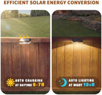NIORSUN Solar Fence Lights 16 Pack, Outdoor Solar Lights with 3 Color Temperatures, IP65 Waterproof Wide-Angle LED Lighting for Fence, Patio, Yard, Deck, Wall, Garden (Black) - Image 5