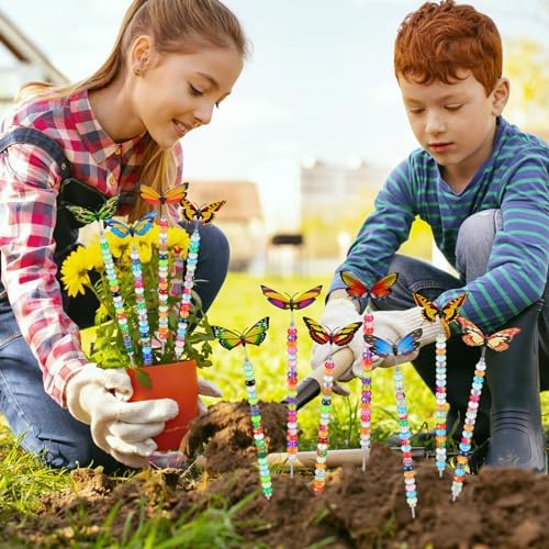Tigeen 236 Pcs Garden Stake DIY Fairy Wand Plant Stake, Butterfly - Image 5