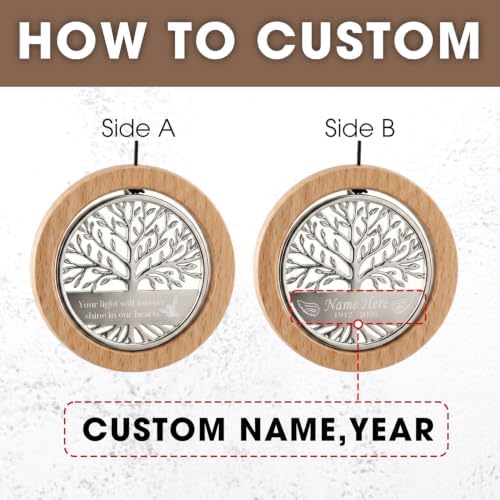 Personalized Memorial Wind Chimes Tree of Life Gift for Loss Ones - Image 2
