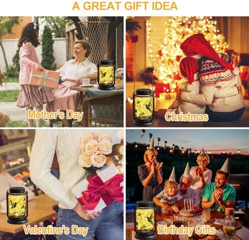 Hummingbird Solar Lanterns Outdoor Waterproof,Gifts for Women Mom - Image 6