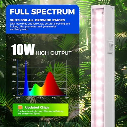 Barrina Grow Lights for Indoor Plants, 2ft 40W (4 x 10W), Linkable, 4 Packs - Image 4