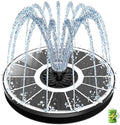 SZMP Solar Water Fountain for Bird Bath 3.5W White Glass Panel 2000 Battery by SZMP