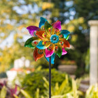 DREAMYSOUL Metal Wind Spinners Outdoor, 63" Kinetic Wind Spinners Colorful Wind Sculpture Yard Art for Garden Patio Lawn Decor - Image 6