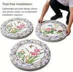 GZHERVICES Garden Stepping Stones for Landscaping Arrangements, Lawn Stepping Stones for Gardens, Outdoor Decorative Accents, Handcrafted Outdoor Lawn Pathway Ornaments(Multi-Colored-A) - Image 6