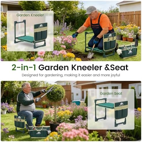 Garden Kneeler and Seat Foldable Gardening Stool Foldable Gardening Bench - Image 4