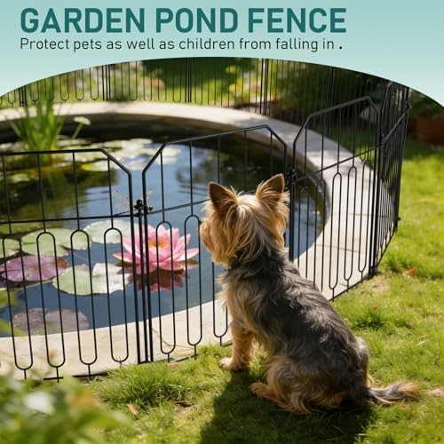 Goovilla Garden Fence, Total 25ft(L) x 21in(H), 25 Pcs, Rustproof Metal - Image 7
