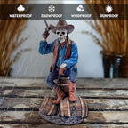 OrnamentallyYou Western Skeleton Gunslinger Statue Figurine, 10" Gothic Cowboy Wild West Home Décor - Image 4