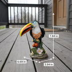 Outdoor Toucan Statue for Garden, Yard & Flower Bed Decor - Image 3