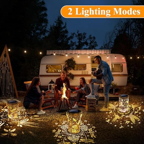 Toodour Solar Lantern Outdoor, Garden Gift for Mom Grandma Women Waterproof - Image 2