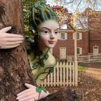 Mystical Tree Hugger Face Sculpture - Breathtaking Courtyard & Garden Ornament for a Whimsical Outdoor Space - Image 4