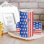 USA Flag Print Flameless Candles with Timer Battery Operated Candles with Remote Elictric Pillar Lights for 4th of July Home Room Dining Table Decorations - Image 2