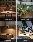 KDG 2 Pack Cordless Black Table Lamps, Rechargeable Portable LED Desk Lamps - Image 6