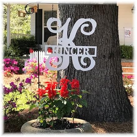 PK Décor Personalized Garden Flag for Outside - Decorative Welcome Last Name Personalized Metal ACM Yard Sign - 14 inch - Customized All Seasons Family Established Garden Flag Stand Option - Image 6