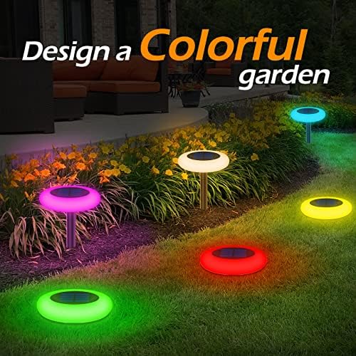 Lightonight Color Changing Solar Disk Lights 2 Pack - Image 2