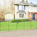 Decorative Metal Garden Fence with Gate 36" x 10', Dog Fence Outdoor by FOREHOGARGARDEN%EF%BC%86HOME