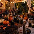 Flameless Candles 4" 5" 6" Set of 9 Outdoor Indoor Pillars Battery Operated Flickering Candles Include 8-Key Remote Timer Function Black Fake LED Candles for Wedding, Aniversary,Christmas Decor - Image 5