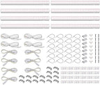 Barrina T5 Plant Lights, 5W LED Grow Light Strip, 1FT White Cover, 8 Packs by Barrina