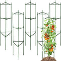 TCBWFY 6-Pack 48-Inch Adjustable Tomato Cages, Heavy-Duty Metal Plant Support Trellis for Garden and Pots, DIY Tomato Stakes, Height Adjustable 16 to 288 Inches by TCBWFY