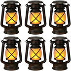 VIHOSE 6 Pcs Solar Lantern Outdoor Waterproof Flickering Fire Light, Retro by VIHOSE