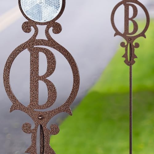 Touch of Class Pathways Driveway Marker Stake, Monogram, Bronze, Set of 2 - Image 4